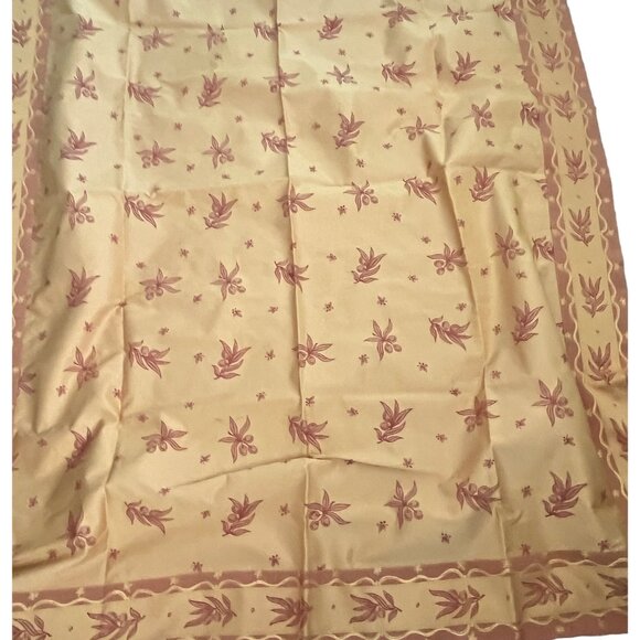 French Jacquard Tablecloth Les Tissages Du Soleil Floral Table Linen 63 x 79 - Picture 3 of 12